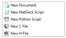 document options